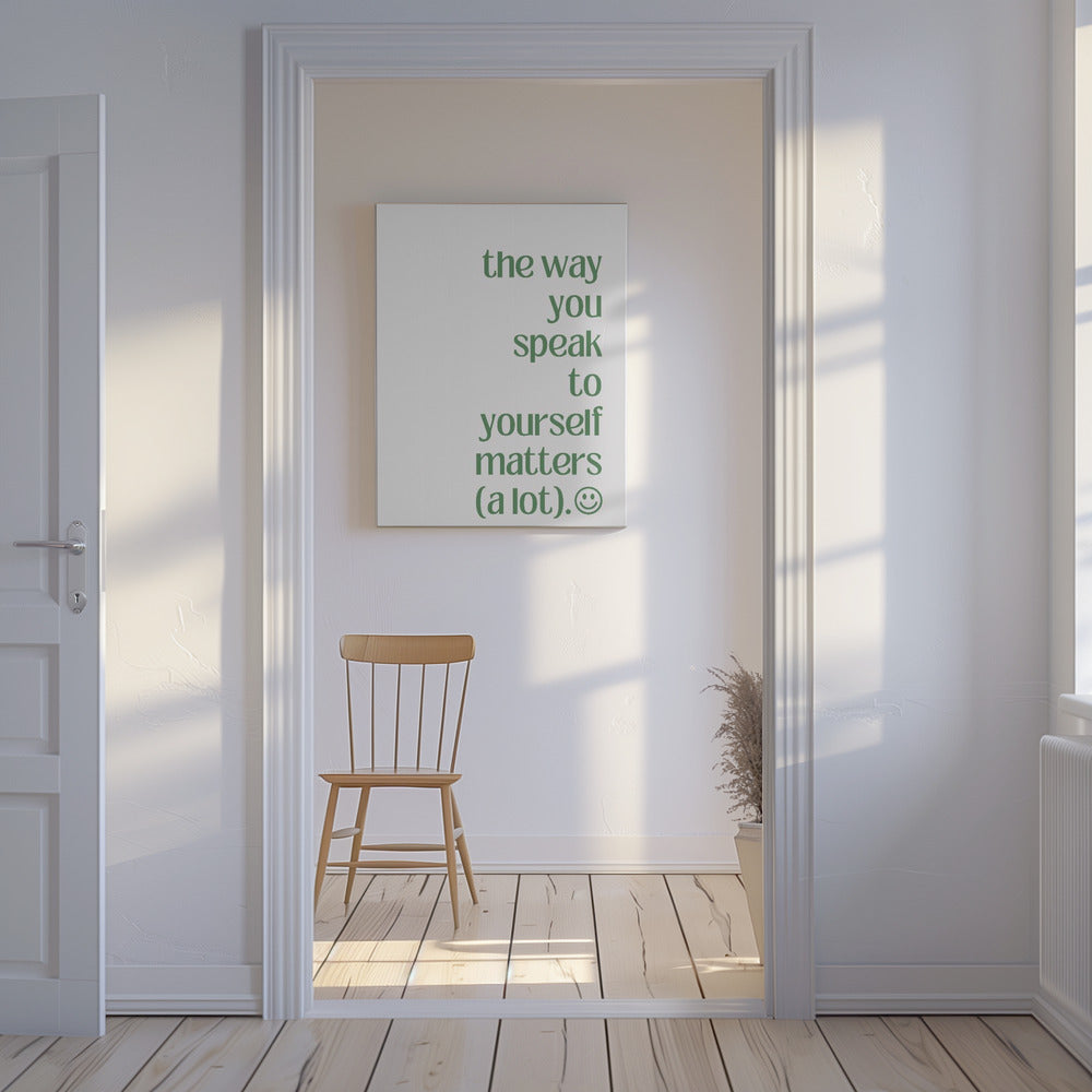 Positive Worte sind wichtig | Leinwand