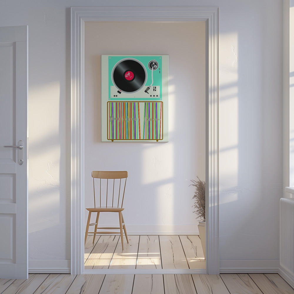 Vinyl-Stapel | Leinwand