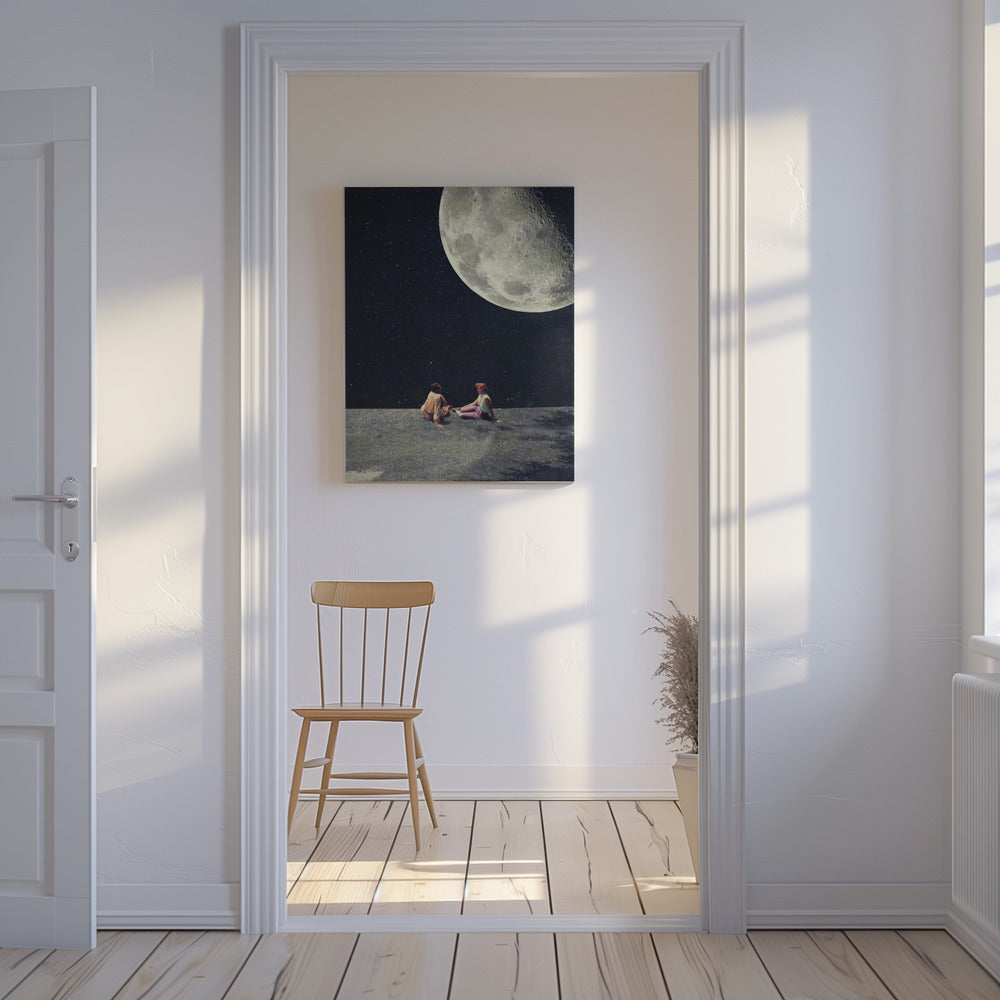 Ich gab dir den Mond für ein Lächeln | Leinwand