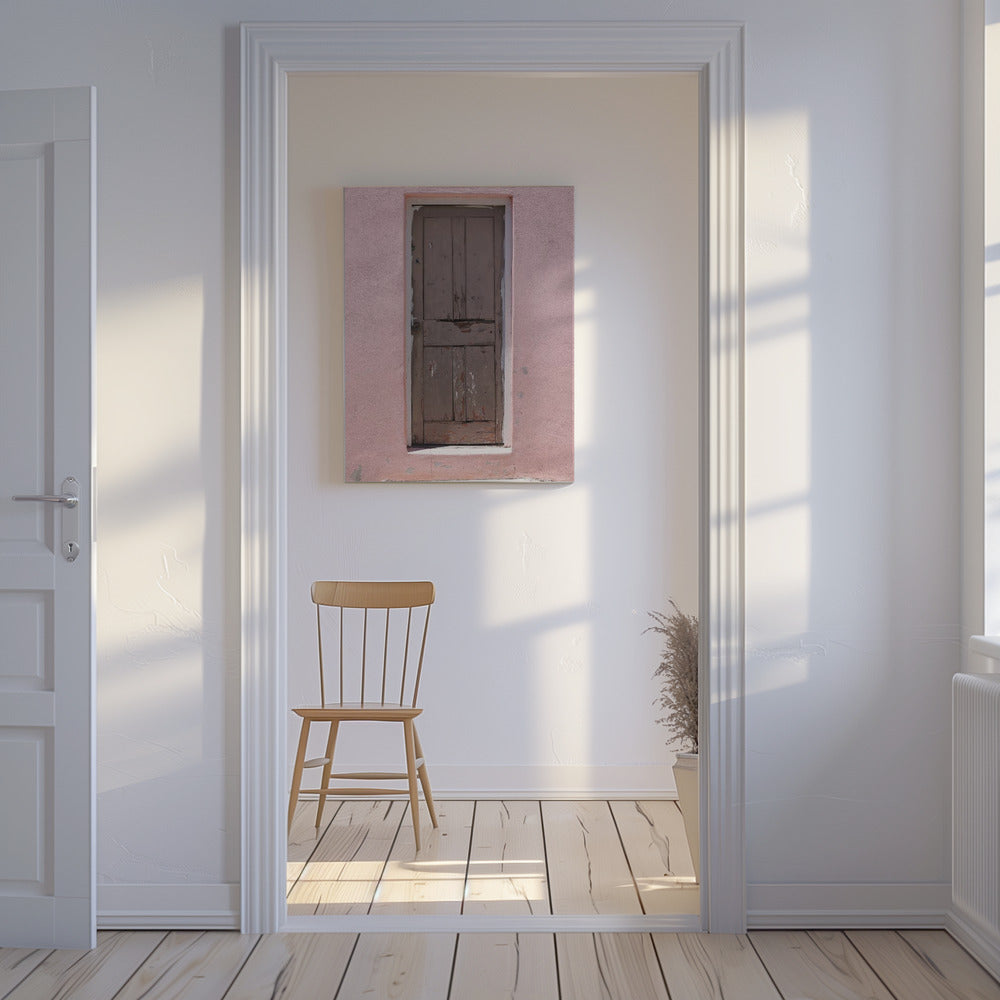 Weathered Pink Door | Canvas