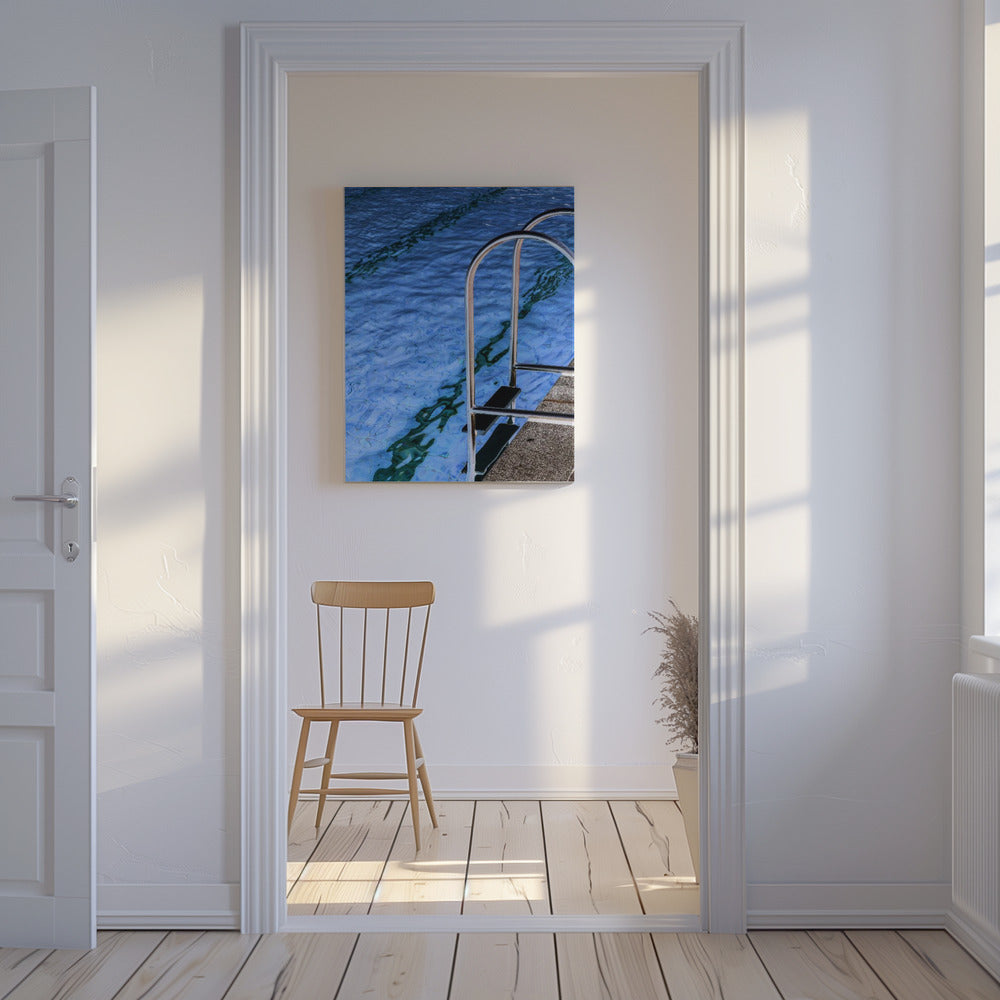 Reflexionen am Pool | Leinwand