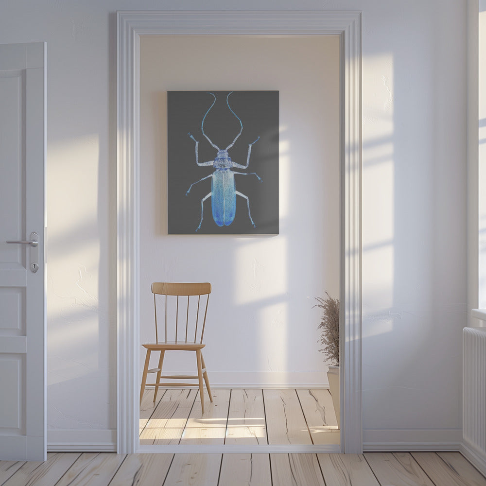 Neon Beetle Elegance | Canvas