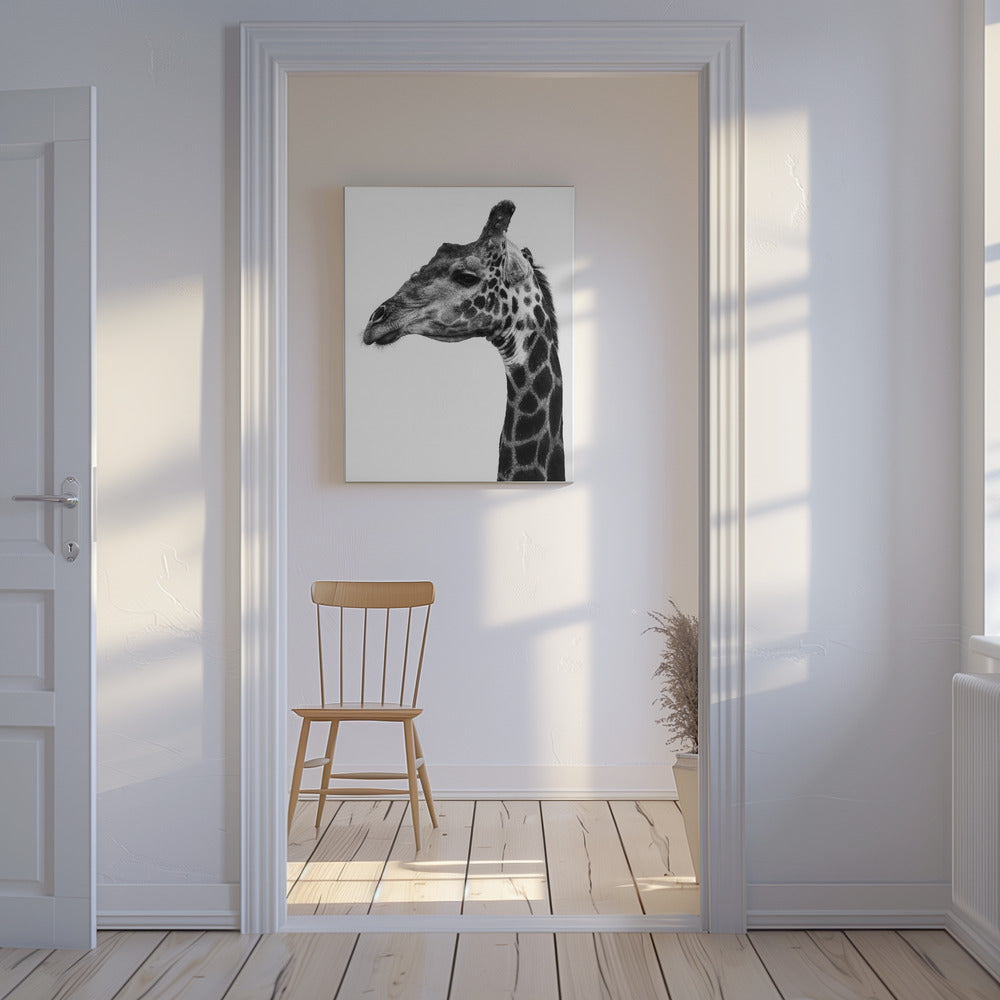 Komplizierte Muster der Haut einer Giraffe | Leinwand