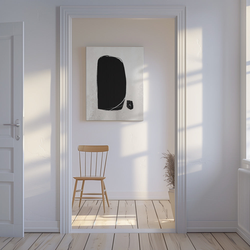Kräftige schwarze Formen | Leinwand