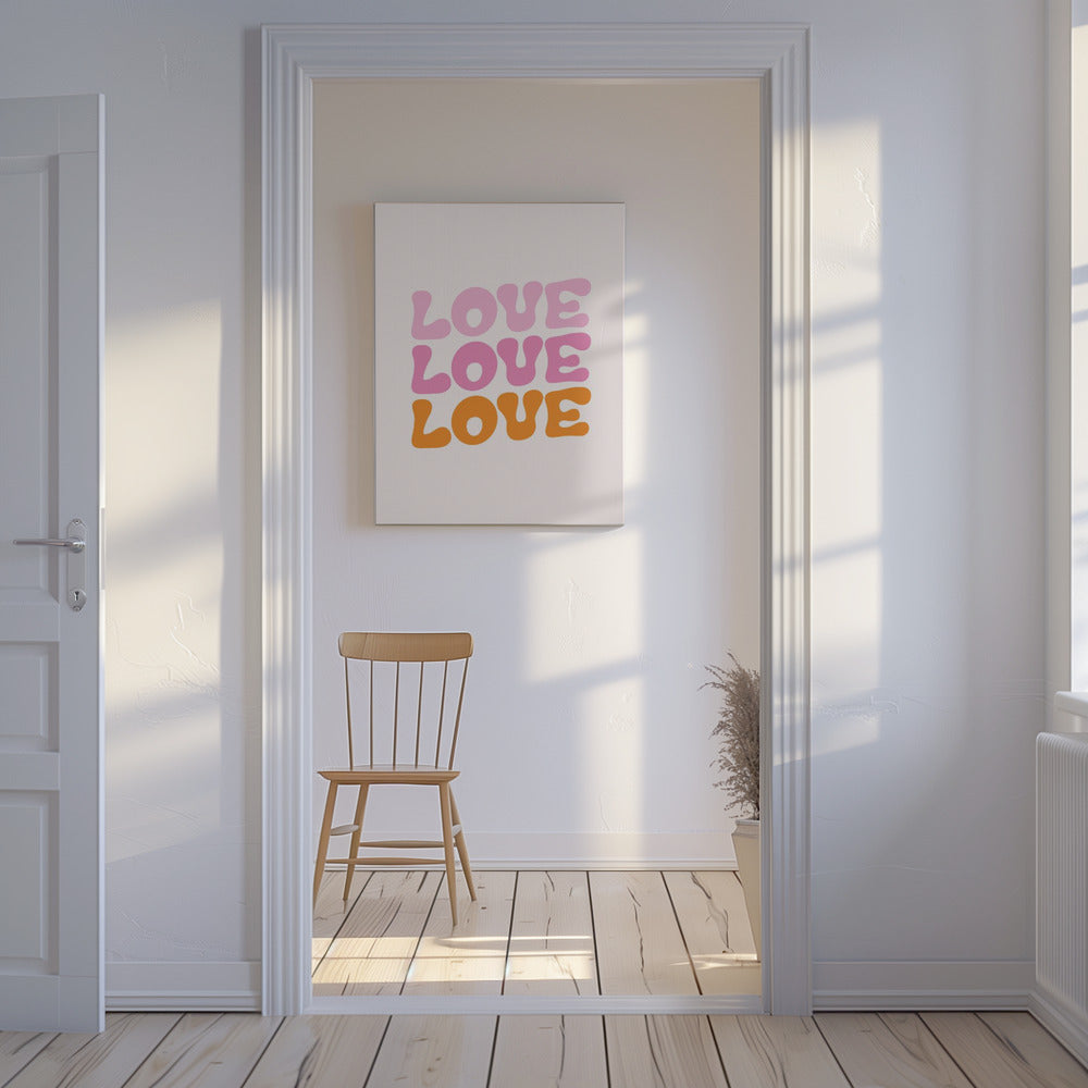 Retro-Liebe | Leinwand