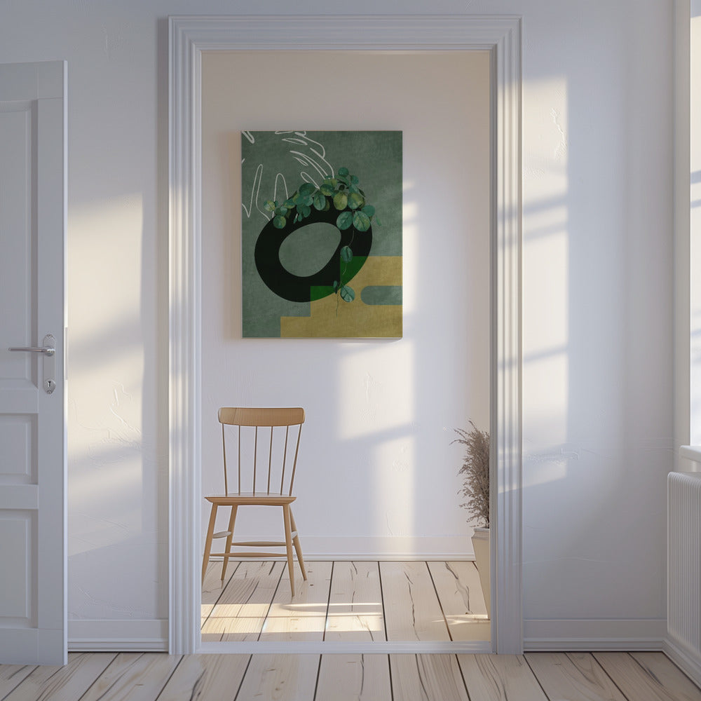 Blätter Mehr 4 Grün | Leinwand