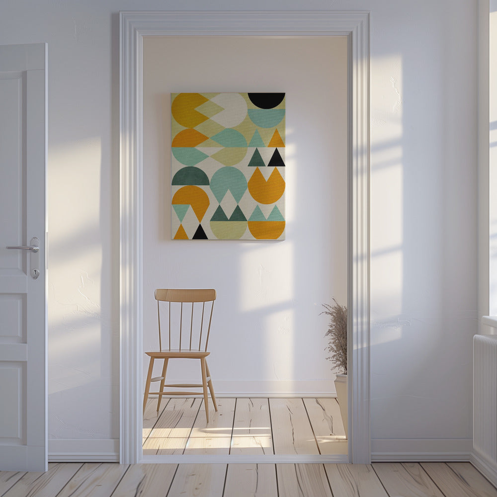 Regenbogen Plus Formen5 | Leinwand