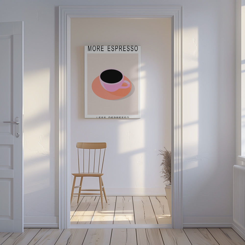 Mehr Espresso, weniger Depresso | Leinwand