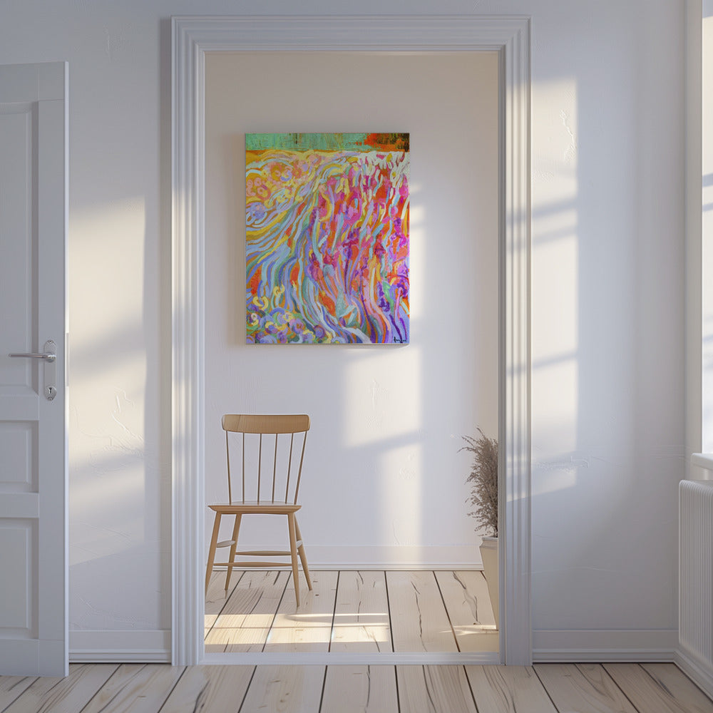 Brillante Blütenlandschaft | Leinwand
