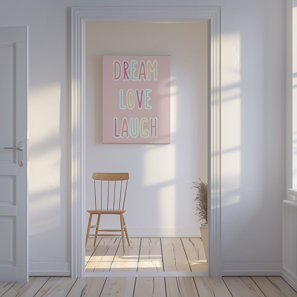 Traum Liebe Lachen | Leinwand