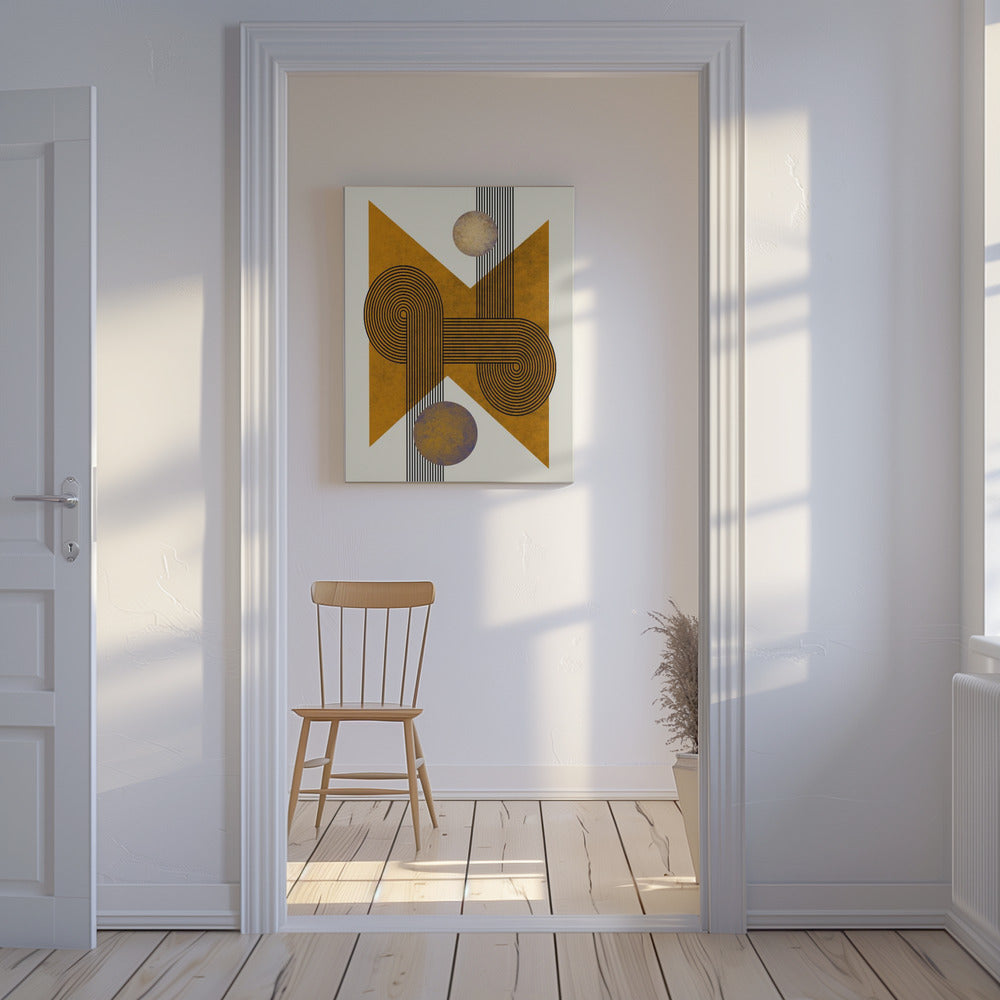 Textured Mid Century Composition 4 | Canvas