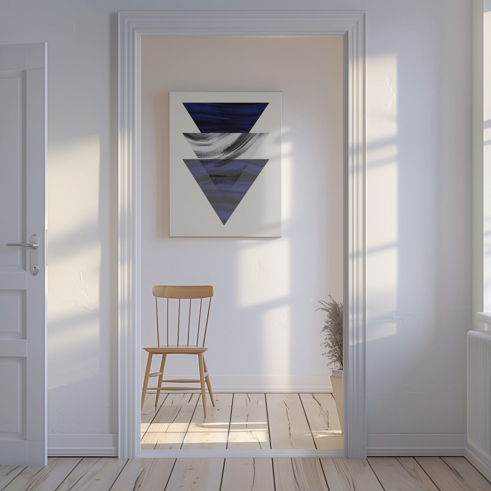 Three Triangular Geometric | Canvas