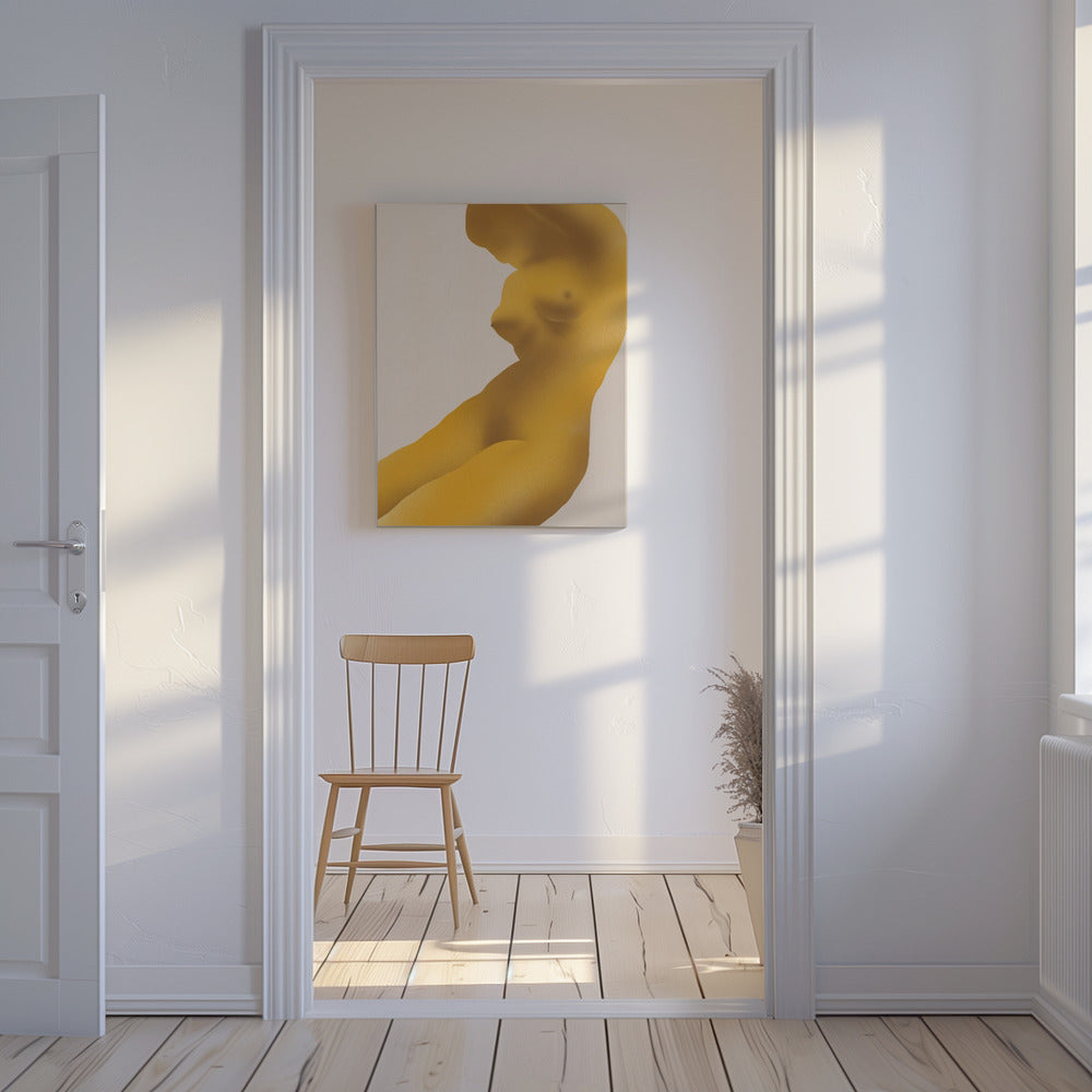 Goldene Farbe Akt Abstrakt | Leinwand