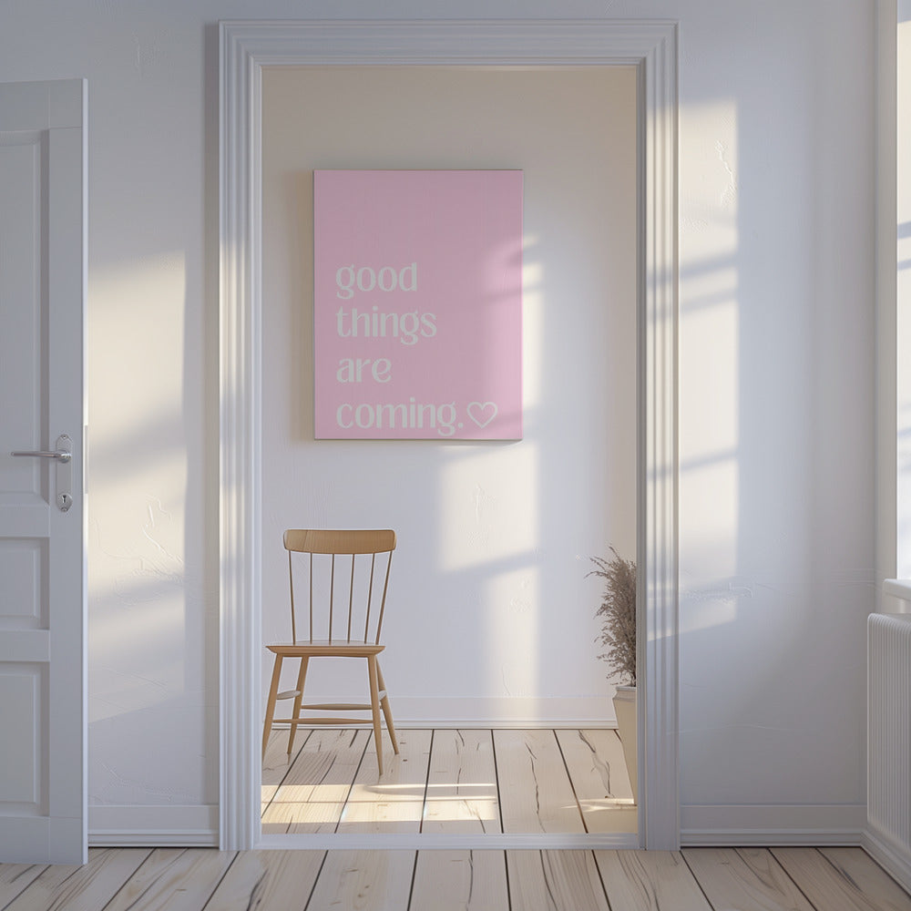 Hoffnungsvolle rosa Brise | Leinwand