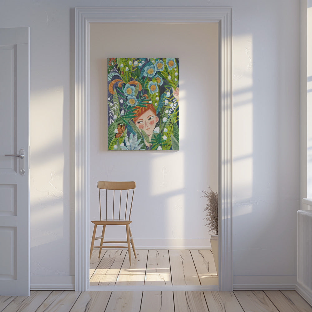 Frau in der Natur | Leinwand
