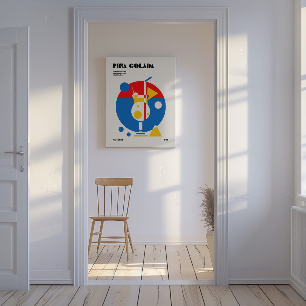 Pina Colada Bauhaus Cocktail | Leinwand