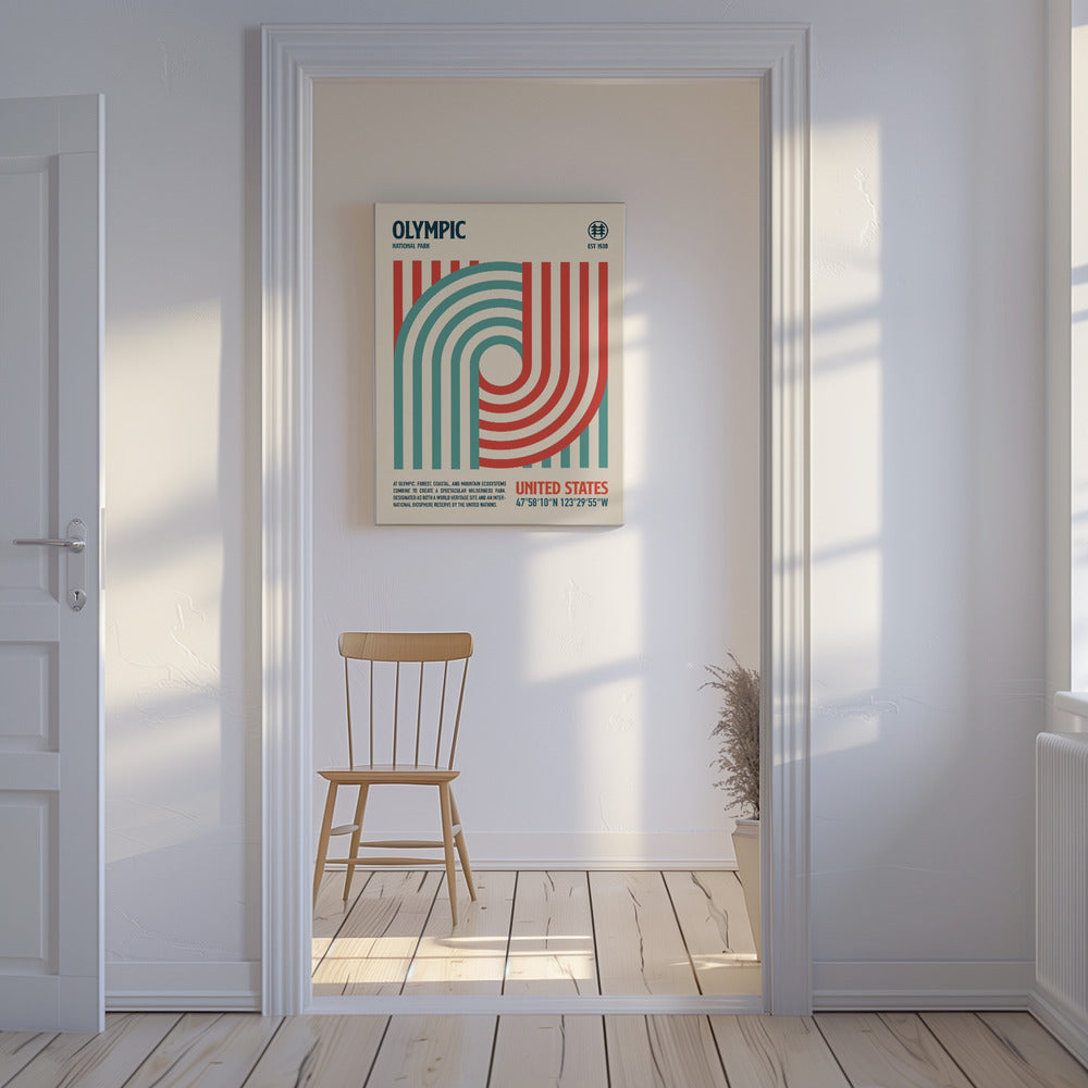 Olympic Nationalpark Reiseposter | Leinwand