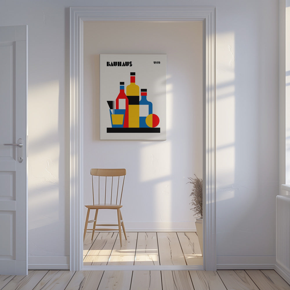 Bauhaus Weindruck | Leinwand
