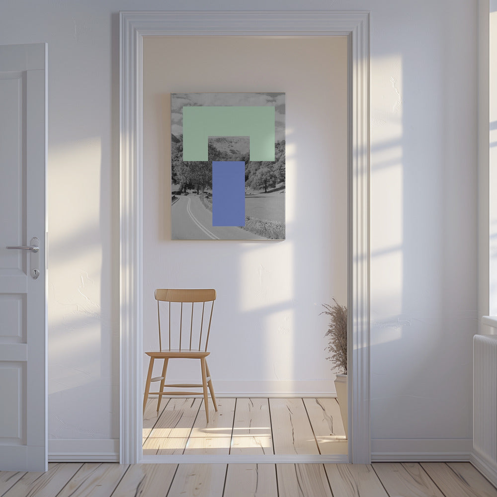 Geometrische Landschaft | Leinwand