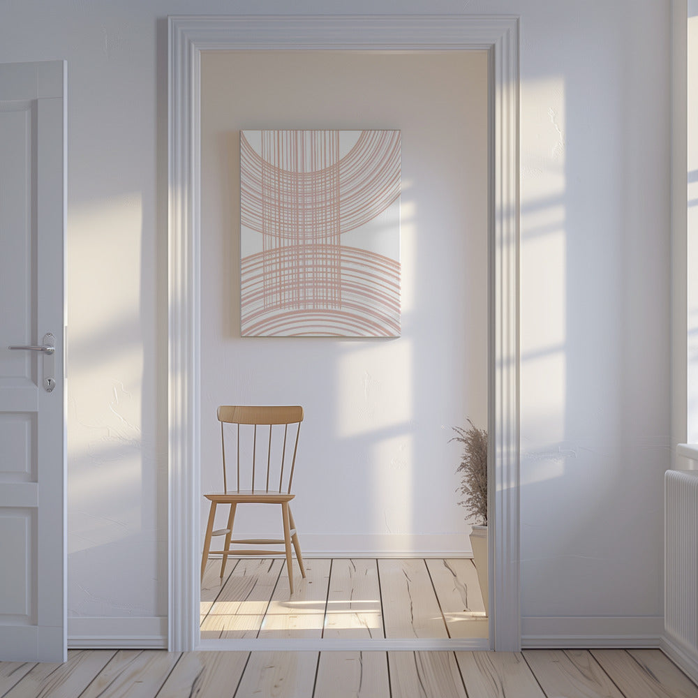 Geometrische Muster mit sich kreuzenden Linien | Leinwand