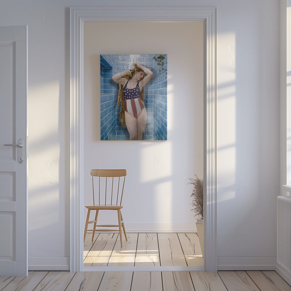 Beauty In Shower | Canvas