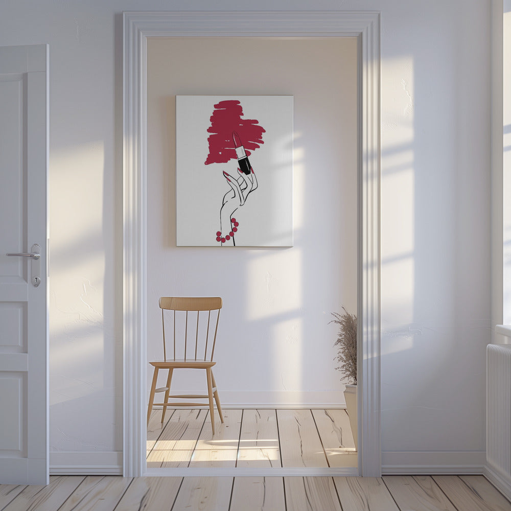 Lippenstiftliebe | Leinwand