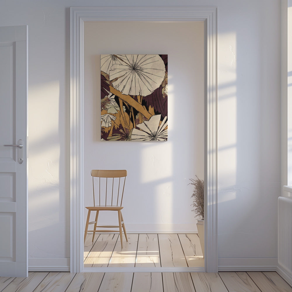 Tropical Gold Plants | Canvas