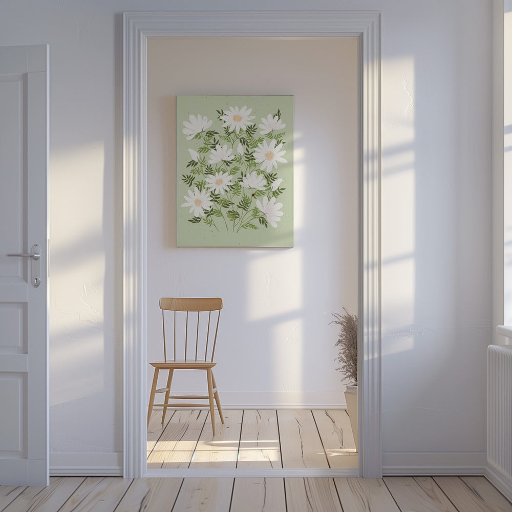 Marienkäferblumen | Leinwand