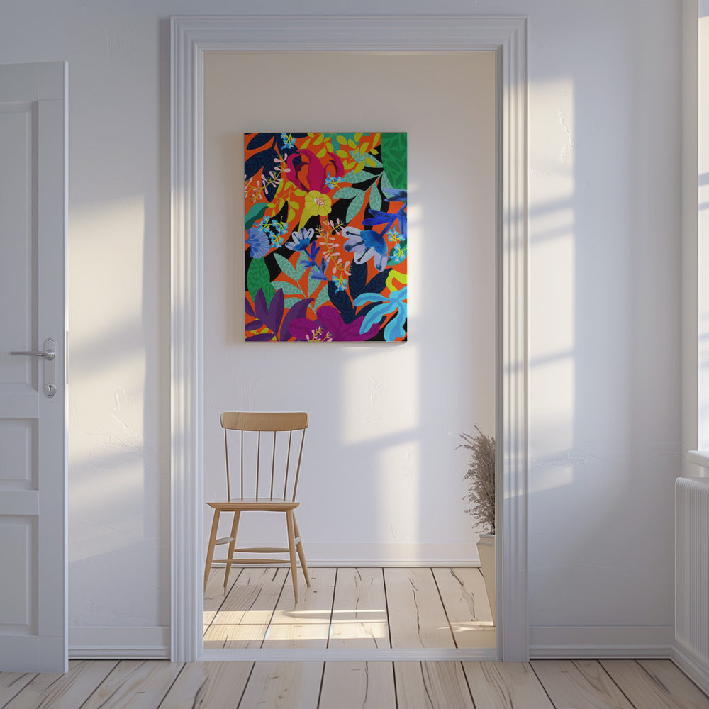 9933x14043 Din 131 Abstrakt Blumen | Leinwand