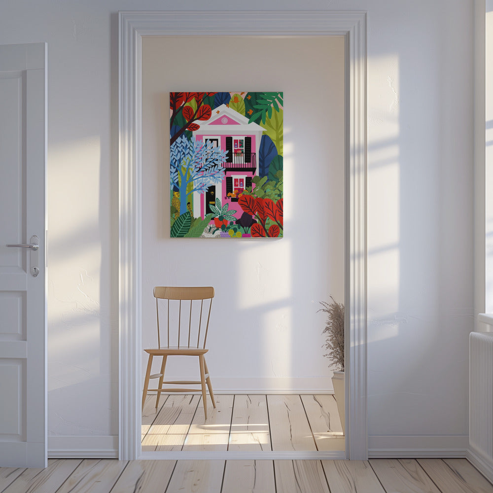 Haus im Wald | Leinwand