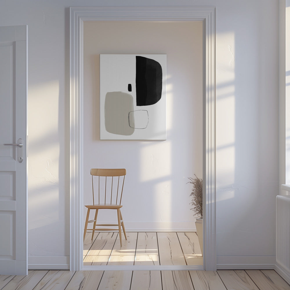 Monochrome Formen | Leinwand