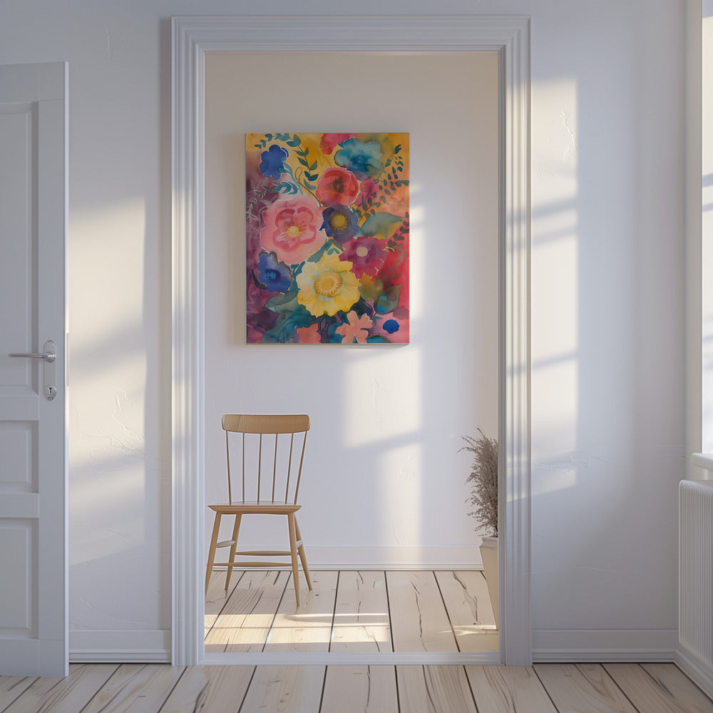 Aquarell Blumen Nr. 6 | Leinwand