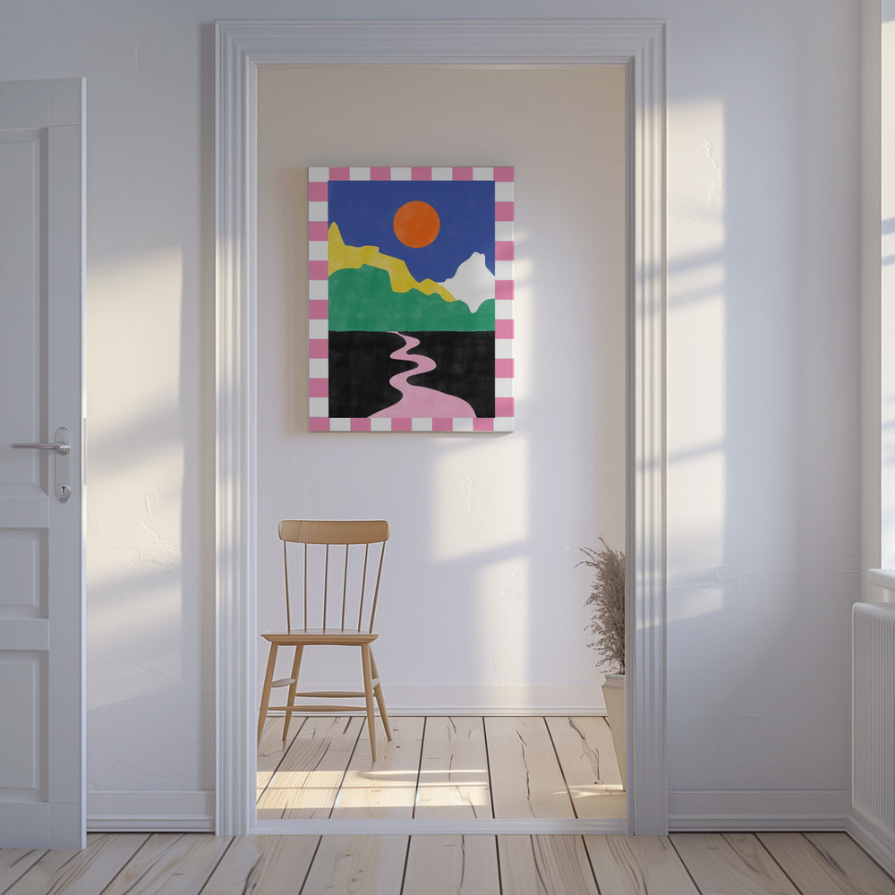 Minimalist Landscape with Vibrant Colors | Canvas