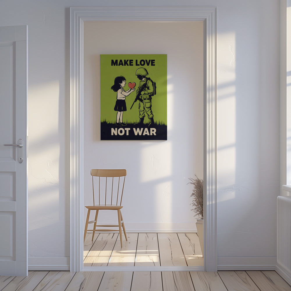 Liebe machen, nicht Krieg | Leinwand