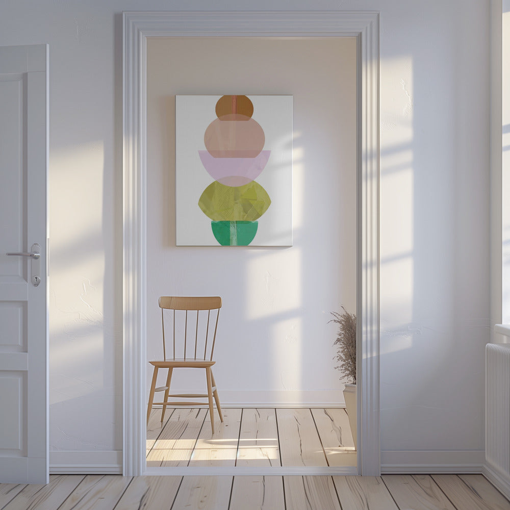 Farbige Formen Stapel 2 | Leinwand