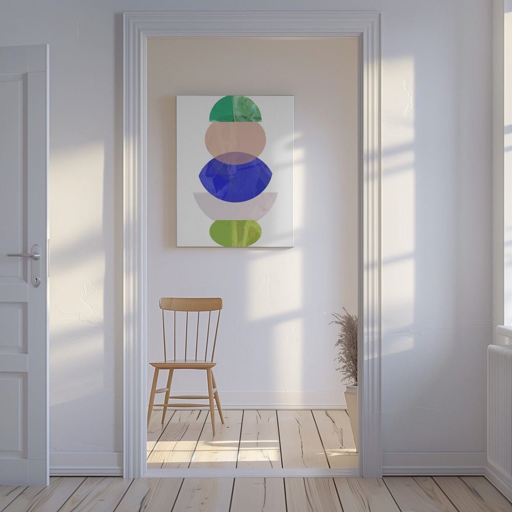 Farbige Formen Stapel 1 | Leinwand