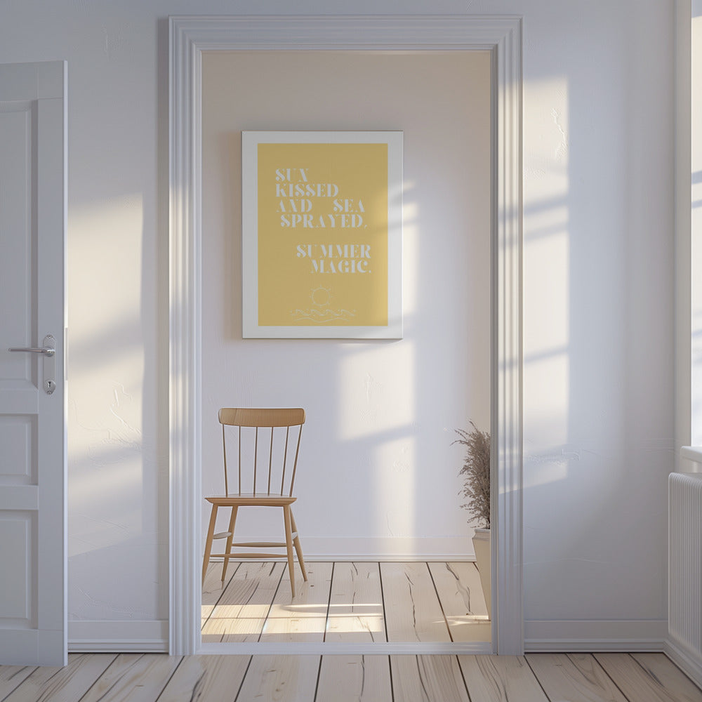 Sommerzauber, Zitat + Illustration | Leinwand