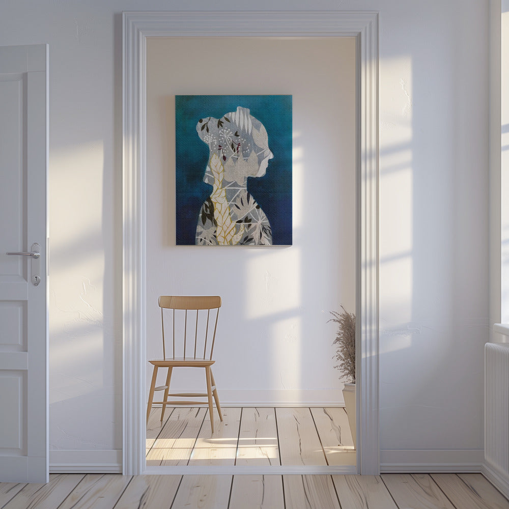 Blau verliebt | Leinwand