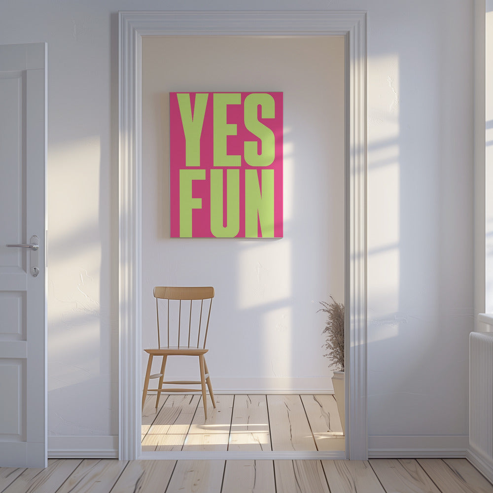 Kräftige Neon-Positivität | Leinwand