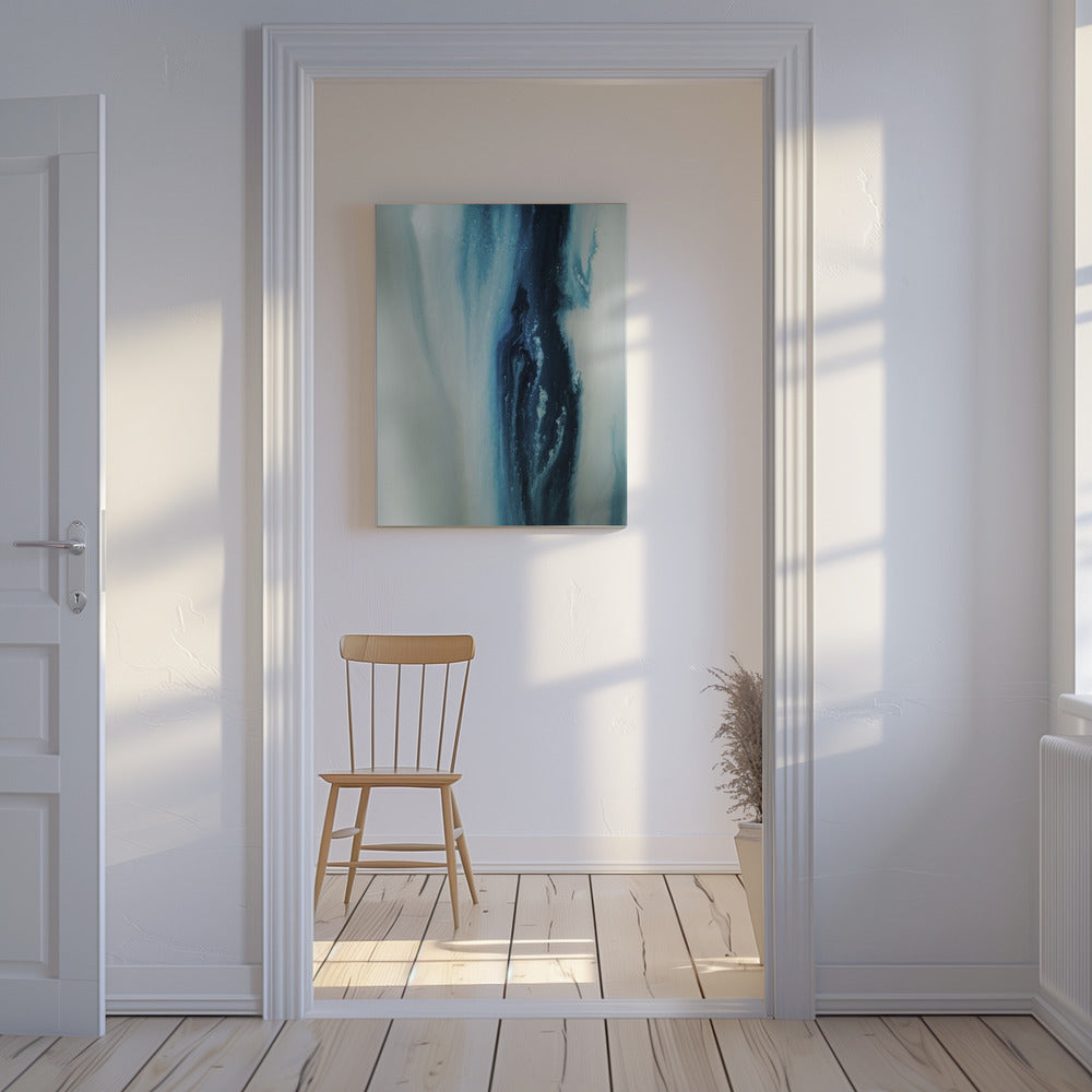 Flowing - Deep Blue | Canvas