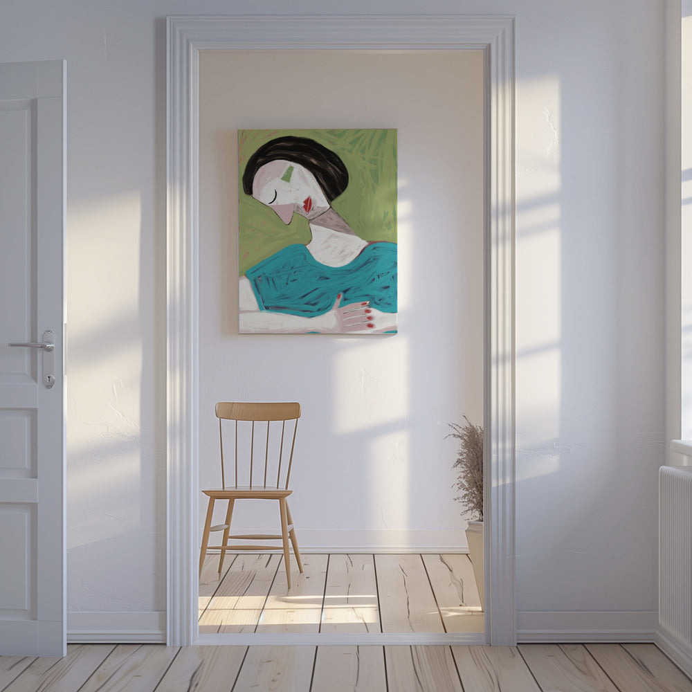 Die schlafende Frau | Leinwand