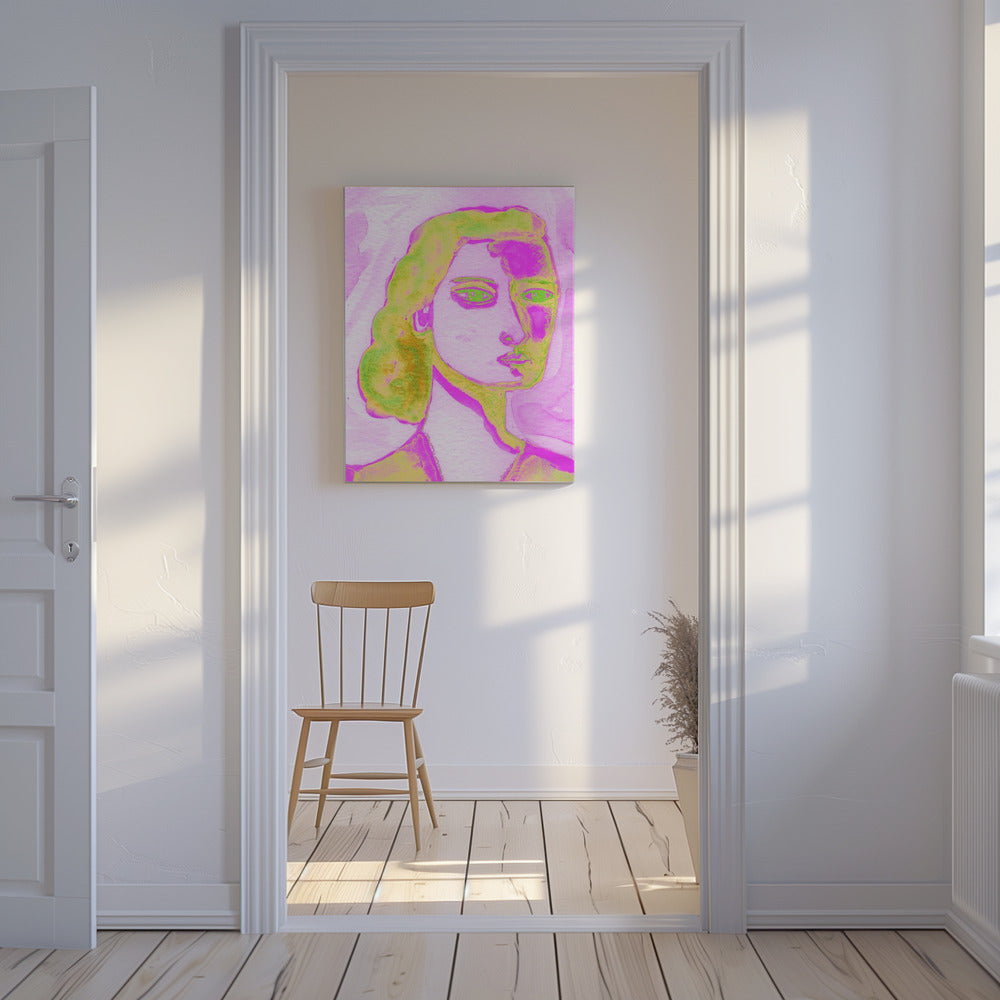 Ich bin eine Frau Lila | Leinwand