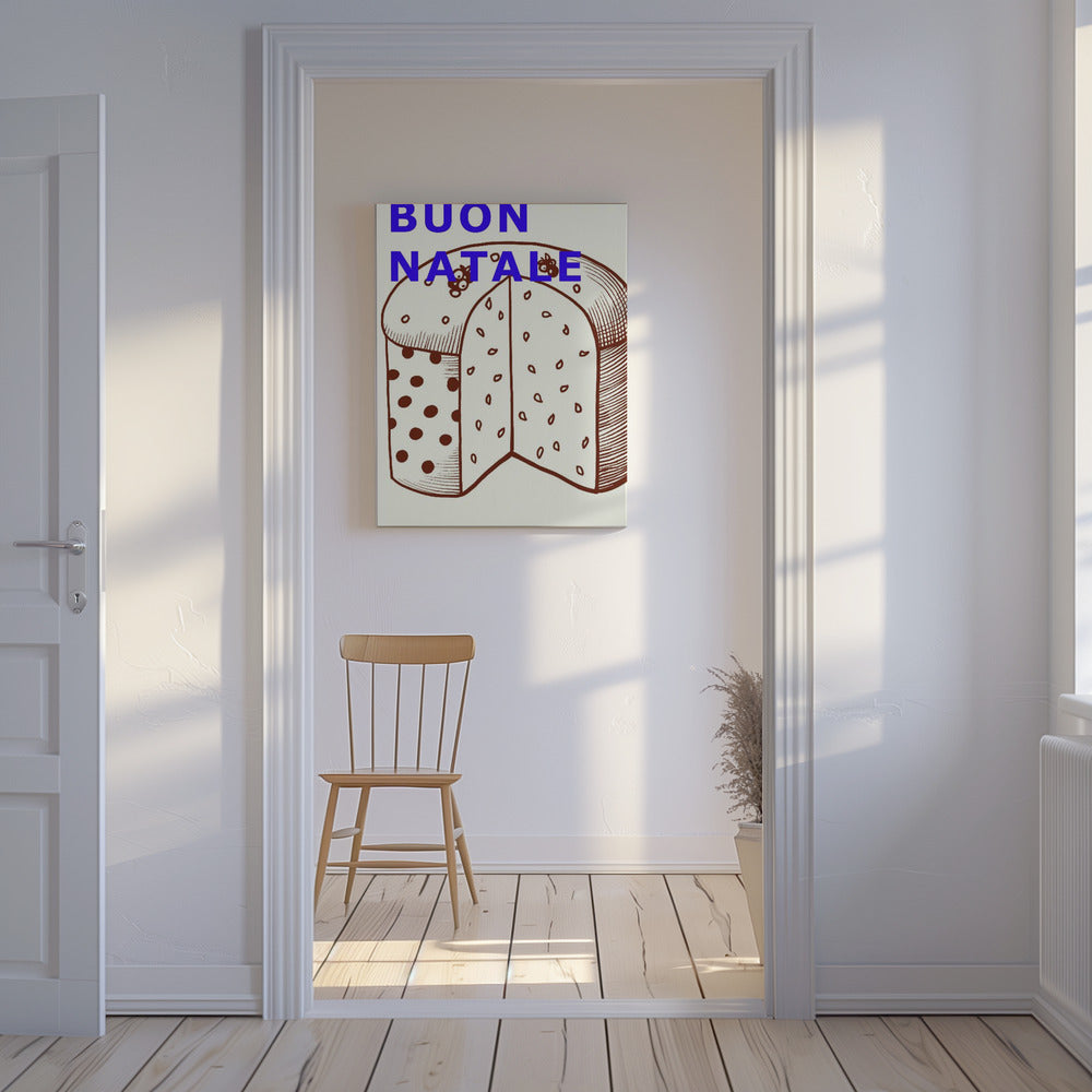 Schleifen und Kugeln: Buon Natale | Leinwand