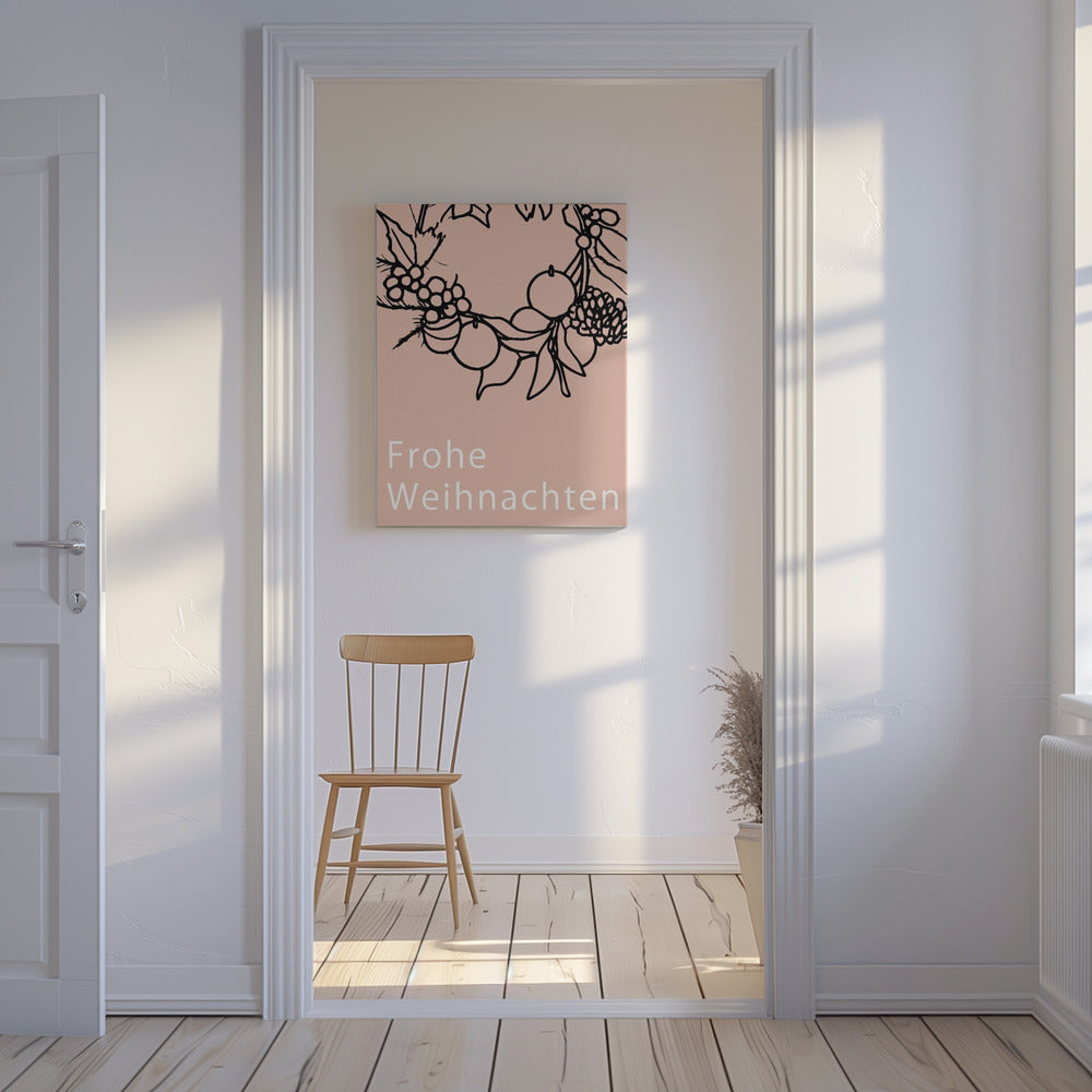 Bows and Baubles: Frohe Weihnachten Christmas | Canvas