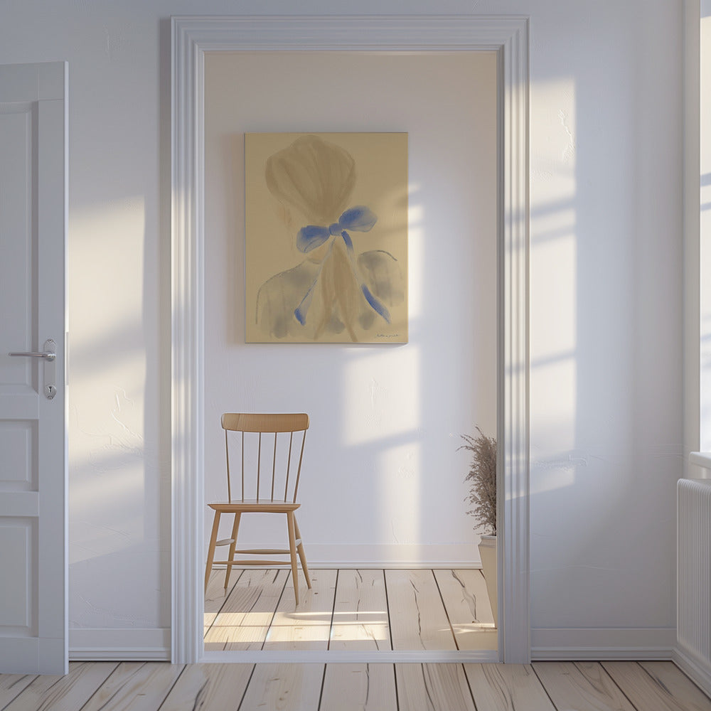 Mädchen mit blauem Haarband | Leinwand