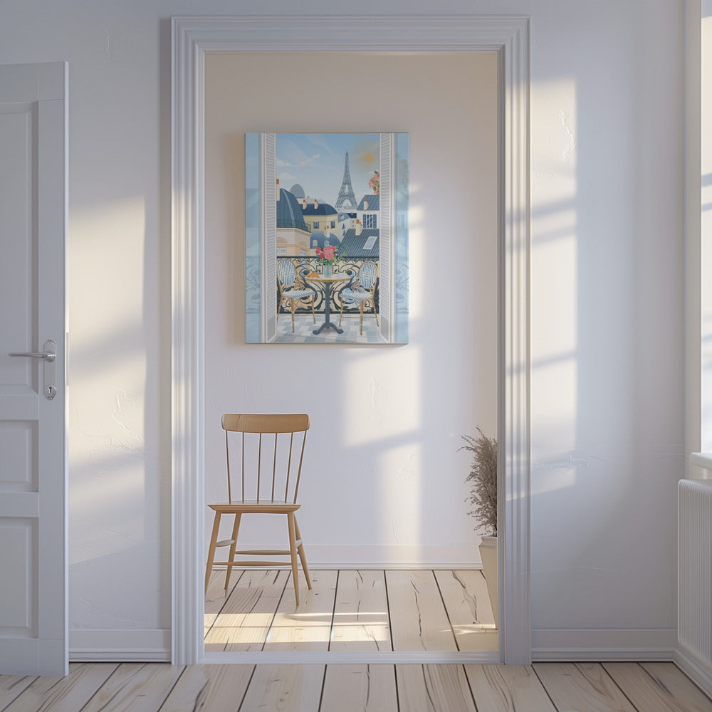 Pariser Terrasse | Leinwand