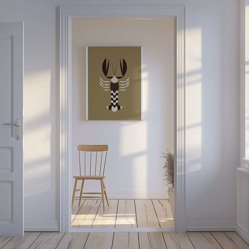 Goldene Tiere - Hummer (Gold) | Leinwand