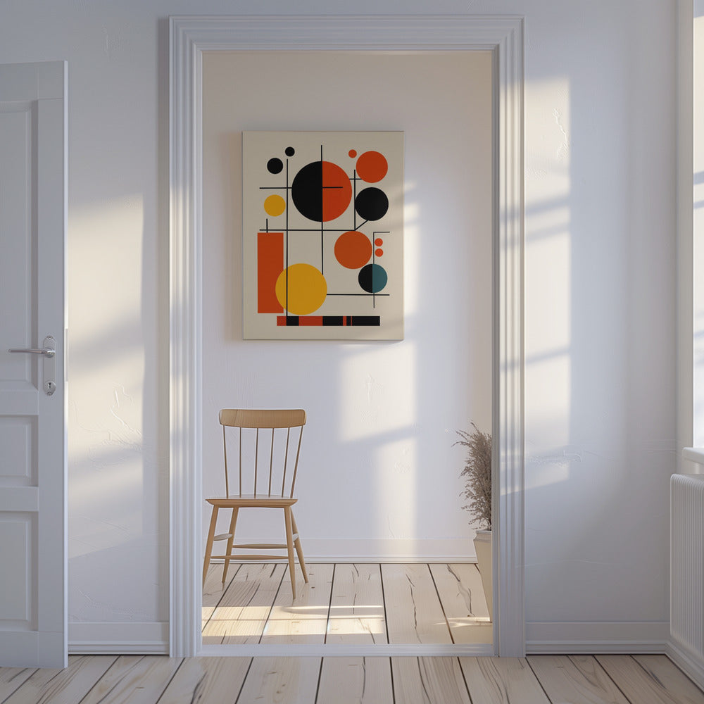 Geometrische Formen und kräftige Farben | Leinwand