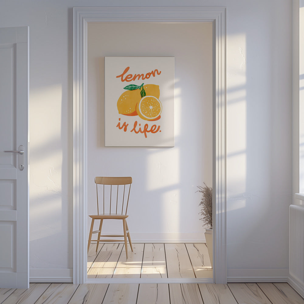 Zitrone ist Leben | Leinwand