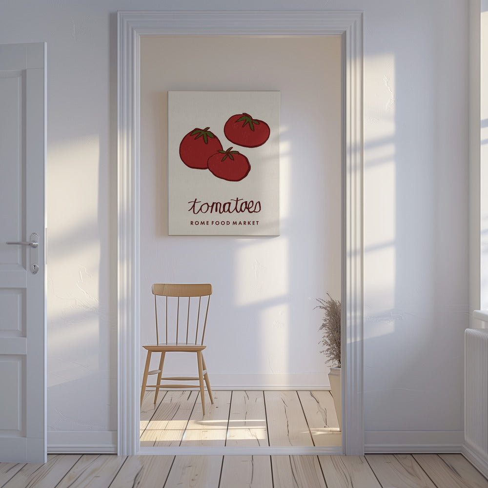 Food Art - Tomaten Rom Lebensmittelmarkt | Leinwand
